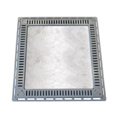 Imagem de Tampa Casa Máquina Piscina Rebaixada Simples Grelha 80x80 C - G.D.A. I