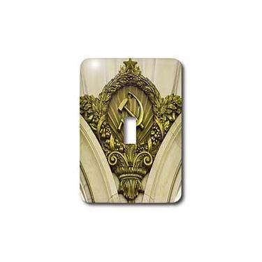 Imagem de 3dRose LLC lsp_82533_1 Rússia Moscow Paveletskaya Martelo e Foice Eu26 Iho0205 Inger Hogstrom Interruptor de interruptor único