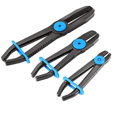 Imagem de ATPEAM Conjunto de alicate de braçadeira de mangueira - 3 peças de alicate de grampo de linha de combustível de plástico reto para mangueiras de combustível, gás, freio, radiador e refrigerante