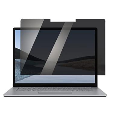 Imagem de FYDIKHN Protetor de tela de privacidade adequado para laptop Microsoft Surface Go 2 e 1 12,4 polegadas, protetor de tela antiespião escuro para laptop Go 2 e 1 12,4 polegadas