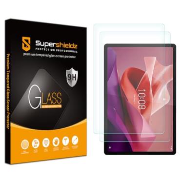 Imagem de Supershieldz (Pacote com 2) Protetor de tela projetado para Lenovo Tab P12 (12,7 polegadas), vidro temperado, antiarranhões, sem bolhas