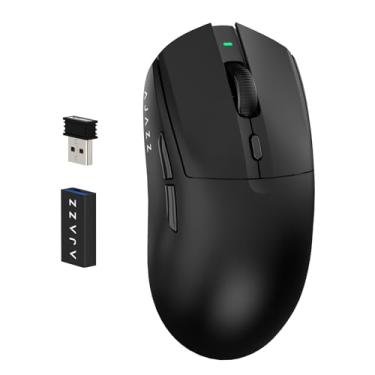 Imagem de ATTACK SHARK AJ139 G Pro Gaming Mouse 4K Polling Leve PAW 3395 Sensor Receptor até 26.000DPI 6 botões programáveis USB-C Carregamento ergonômico simétrico para Xbox PS4 PC Mac Gamer Preto