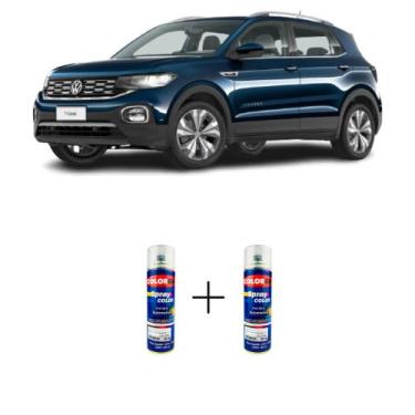 Imagem de Spray automotivo azul norway vw + verniz spray 300ml - Sherwin William