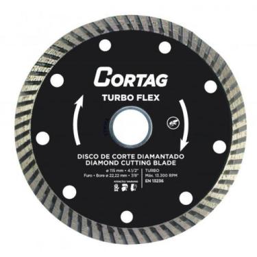 Imagem de Disco diamantado turbo esmerilhadeira flex 115 mm - Cortag