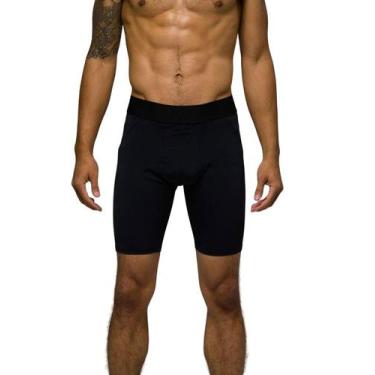 Imagem de Cueca Box Boxer Ciclista Long Leg Masculina Microfibra Perna Longa Sho