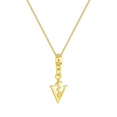 Imagem de Colar Pingente Profissão Veterinária Banhado a Ouro 18k - Work Semijoi