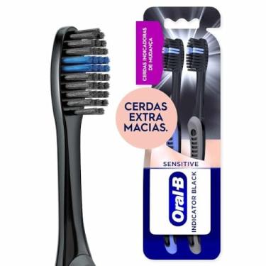 Imagem de Escova Dental Macia Oral-B Indicator Black Extra Soft C/2