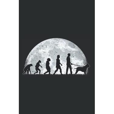 Imagem de Presa Canario Notizbuch: Presa Canario Evolution Mond Dogo Canario / 6x9 Zoll / 120 gepunktete Seiten Seiten