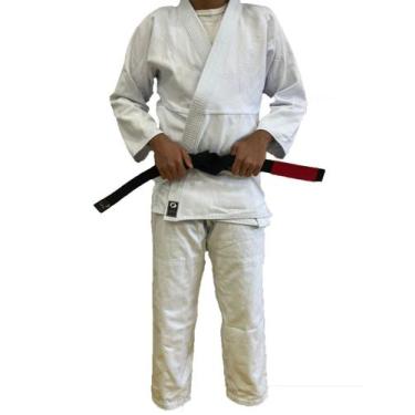 Imagem de Kimono Jiu Jitsu Trançado Médio Adulto Marca Aranha, Branco, A1- 1,55 