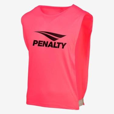 Imagem de Colete Penalty Adulto Futebol De Treino Esportivo, Rosa fluorescente, 