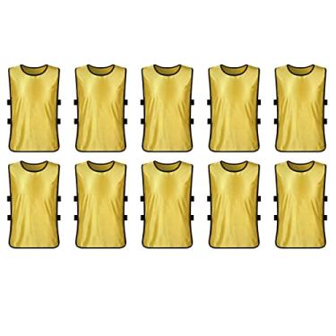 Imagem de Colete de Treinamento Scrimmage, Camisa de Prática Respirável para Futebol, Vôlei, Basquete, 145-175cm, Peso Dentro de 70kg (Tamanho livre para adultos)