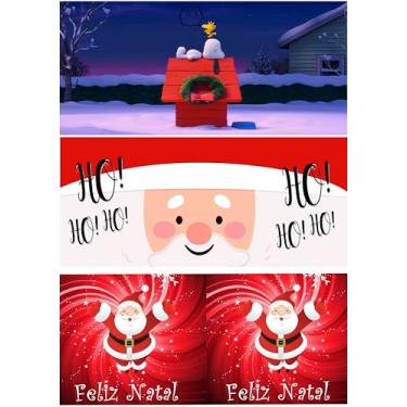 Imagem de Kit 3 folhas sublimaticas impressas canecas de natal faça na Air fryer