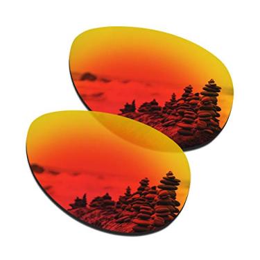Imagem de SmartVLT Lentes de reposição femininas para óculos de sol Oakley Feedback OO4079 - Mais opções, Polycarbonate - Ar Coated Polarized Fire Red, One Size