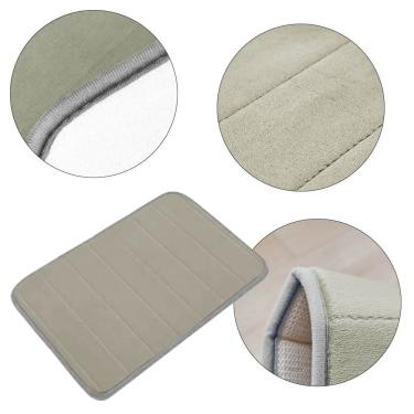 Imagem de Tapete para Banheiro Antiderrapante Absorvente Soft Macio (Cinza)