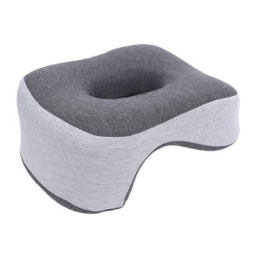 Imagem de Travesseiro de Rosto para Baixo, Travesseiro Respirável de Espuma de Memória Rebote Lento para Cochilar, Travesseiro de Travesseiro de Berço para Cochilo de Design Oco Ergonômico