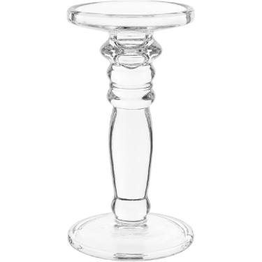 Imagem de CASTIÇAL DECORATIVO ENFEITE CASA HOME&CO ECO CRYSTAL 20x11x11cm TRANSPARENTE