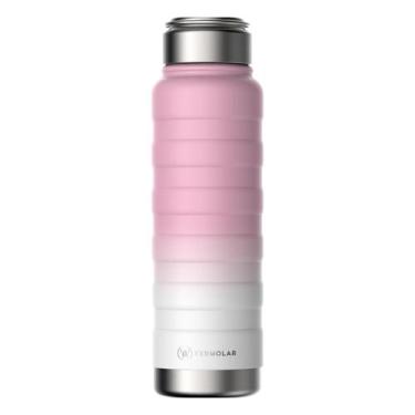 Imagem de Garrafinha Squeeze Térmica Moove 710ml Com Tampa Academia Aço Inox Até