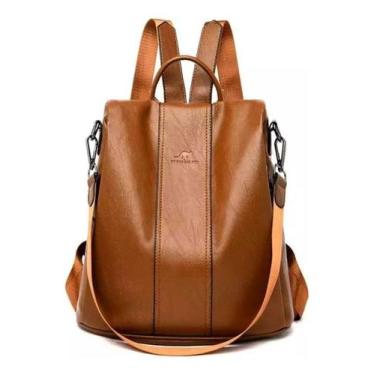 Imagem de Bolsa Mochila Feminina material sintético Espaçosa Faculdade - Alwy