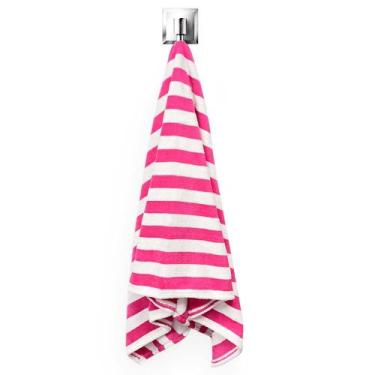 Imagem de Toalha de Banho Gigante Power Sec Listrada - Catran, Rosa