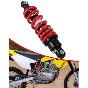 Imagem de NACORE Amortecedor traseiro universal de motocicleta 10,23'' 260 mm para Dirt Pit Bike Off Road Mini Bike Scooter, vermelho