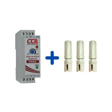 Imagem de Kit Relé para Controle de Nível RSNS 24Vca - Superior(Enchimento) + 3 