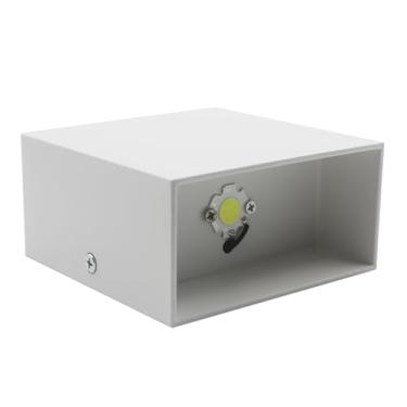 Imagem de Ardências de Parede LED de 6W, Moderna Luminária de Alumínio da Parede de Parede de Alumínio Montado na Parede de Parede de Parede Luminárias Decorativas (Branco quente e