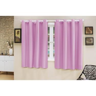 Imagem de Cortina Blecaute PVC Rústico Tecido Grosso 2,80M x 1,60M para Janela Sala Quarto Escritório Cozinha (ROSA)