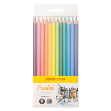 Imagem de Lápis de Cor Compactor Art Color Pastel com 12 Cores