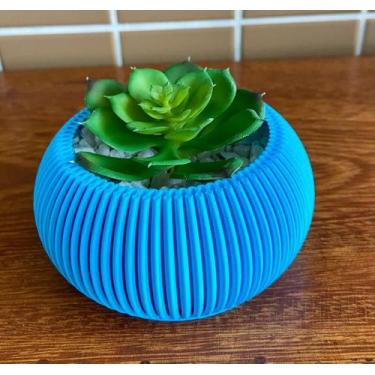 Imagem de Vaso Decorativo Cachepô suculentas  Plástico  Flores artificiais - Gen