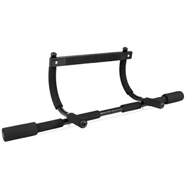 Imagem de ProsourceFit Barra de puxar para cima/queixo para cima, barra de treino resistente na parte superior da porta para academias caseiras de 61 a 81 cm (ps-1240-basic), preta