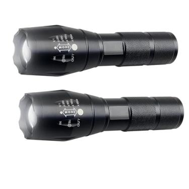 Imagem de Lanterna de LED tático de grau militar CREE XML T6 3000 lúmens com 5 modos de luz, Zoomable, resistente à água