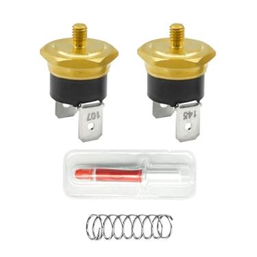 Imagem de 107 °C e 145 °C - Kit de substituição de termostato serve para Gaggia Classic Pro, Evolution & Outros (Brew & Steam + 9 Bar OPV + Pasta Térmica) Rosca M4