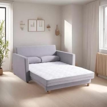 Imagem de Sofá Cama Aura Linho Clássico 3 Lugares 1,78m - RINCÃO