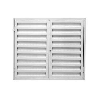 Imagem de Porta Gás Dupla Laminado Trava Para Cadeado - Vettoretti, Branco
