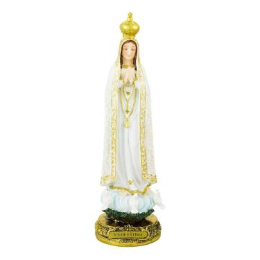 Imagem de Imagem Enfeite Estátua Resina Nossa Senhora De Fátima 31cm