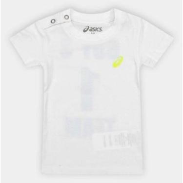 Imagem de Camisa Asics Bebê Sugar Tee Menino Branca KMRB0004-01 Cor:;Tamanho:9-12M;Gênero:Unissex-Unissex