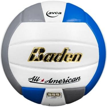 Imagem de Baden All-American Composite Game Volleyball Tamanho Oficial Cinza/Azul/Branco