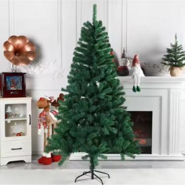 Imagem de Árvore de Natal Pinheiro Premium 1,50m de Altura 380 Galhos Grande Luxo em PVC Base de Ferro