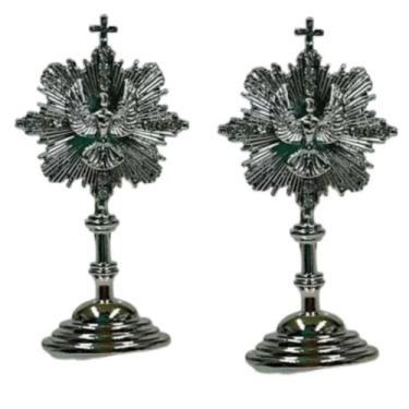 Imagem de Kit 2 Enfeites Espírito Santo Católico Resplendor De Metal - Pra vc, P