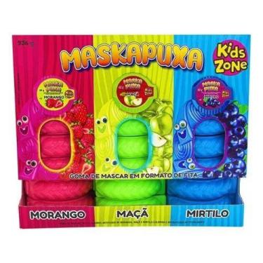 Imagem de Goma De Mascar Em Fita Kids Maskapuxa Kit 24 Uni Lembranciha - Kids Zo