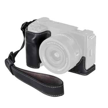 Imagem de SMALLRIG Estojo De Couro Para Câmera Com Alça Pulso, Estilo Vintage, Estrutura Em Liga Alumínio, Furo Roscado 1/4"-20 Integrado, Sony Zv-E10 Ii (Preto) - 4777