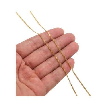 Imagem de Corrente Frisada De Aço Inoxidável De 2 Metros Para Colar DIY Pulseira