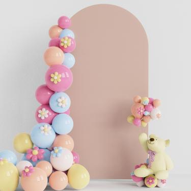 Imagem de Putros Capa Para Arco De Casamento 2 Metros, Cor Nude, Elastano, Com Ajuste Redondo, Cobertura Fundo Chiara, Decoração Festa Aniversário