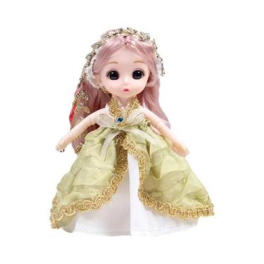 Imagem de Boneca De Bebê Com Articulação Móvel De 17cm, Vestido De Menina, Maqui