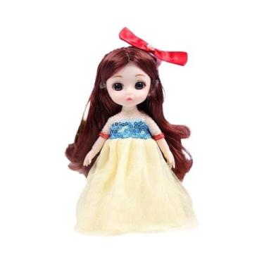 Imagem de Boneca De Bebê Com Articulação Móvel De 17cm, Vestido De Menina, Maqui
