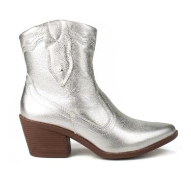 Imagem de Bota Western Dakota Couro Cano Curto Prata G6021 (Western, Prata, BR, Adulto, Numérico, 34)