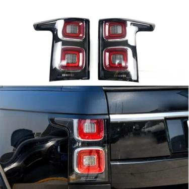 Imagem de Luzes traseiras de carro conjunto de luz traseira LED externa kit de corpo de queixo de lâmpada de freio traseiro para acessórios de carro executivo 2018-2022 (esquerda)