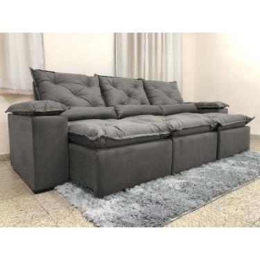 Imagem de Sofá 4 e 5 Lugares 3,20m Retrátil e Reclinável Alpoim Estofados Athena