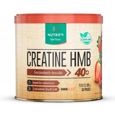 Imagem de Creatina Monohidratada HMB 40+ Nutrify Morango 300g, Morango