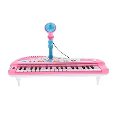 Imagem de YIJU 37 Teclas de Teclado de órgão Eletrônico com Microfone Presente de Brinquedo Musical Infantil